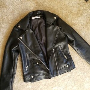 Mango Vegan Leather Jacket